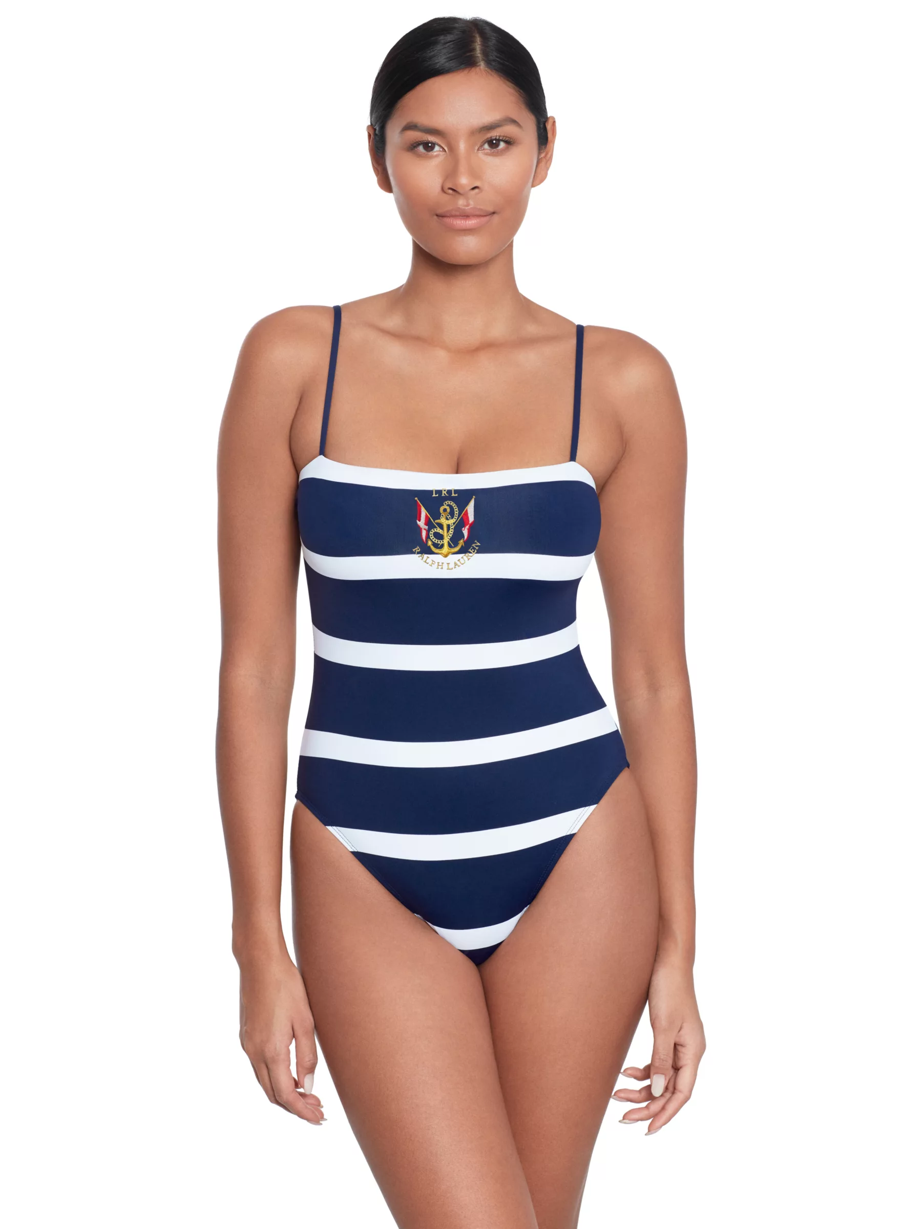 Ženski kupaći kostimi - Ralph Lauren - Nautical Striped Swimsuit